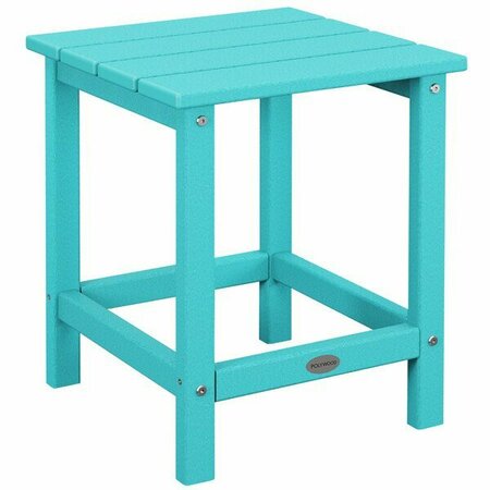 POLYWOOD Long Island 18'' Aruba Side Table 633ECT18AR